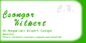 csongor wilpert business card